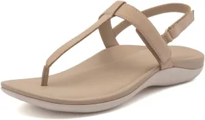 ABEO Oasis T-Strap Sandals For Women | Arch Support Sandals | Built-In Orthotic Insole | Plantar Fasciitis Pain Relief
