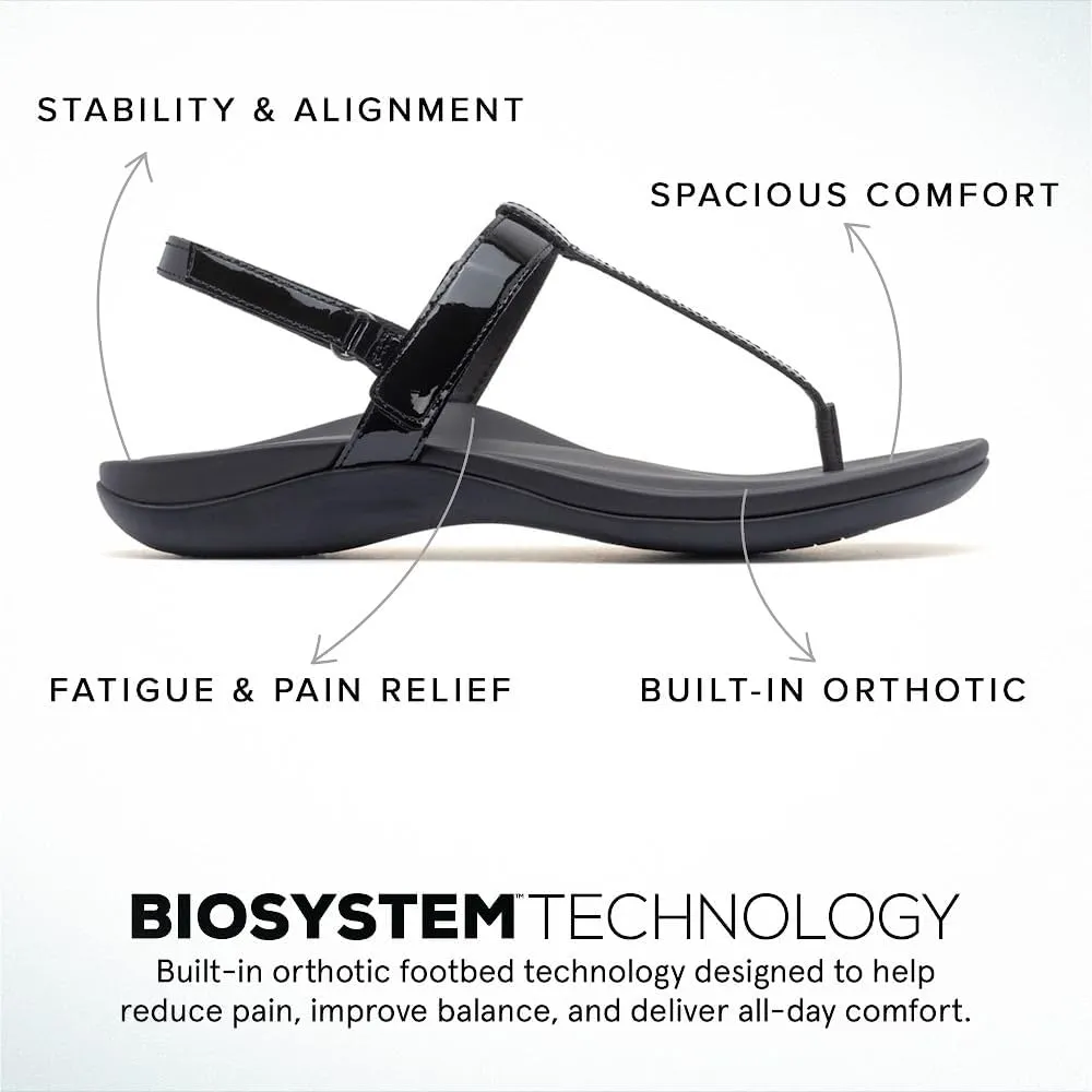 ABEO Oasis T-Strap Sandals For Women | Arch Support Sandals | Built-In Orthotic Insole | Plantar Fasciitis Pain Relief