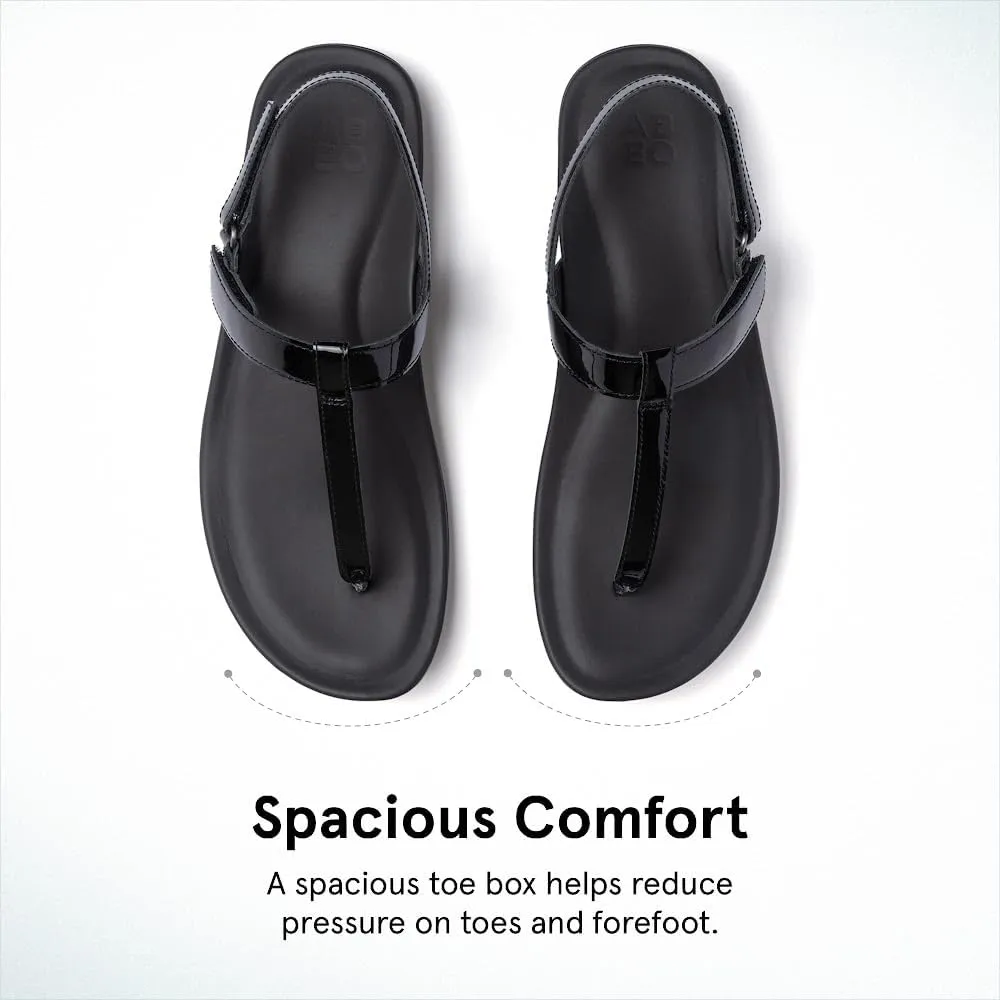 ABEO Oasis T-Strap Sandals For Women | Arch Support Sandals | Built-In Orthotic Insole | Plantar Fasciitis Pain Relief