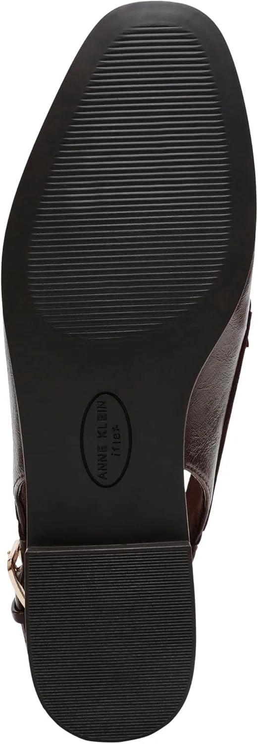 Anne Klein Womens Birdie Patent Penny Slingbacks