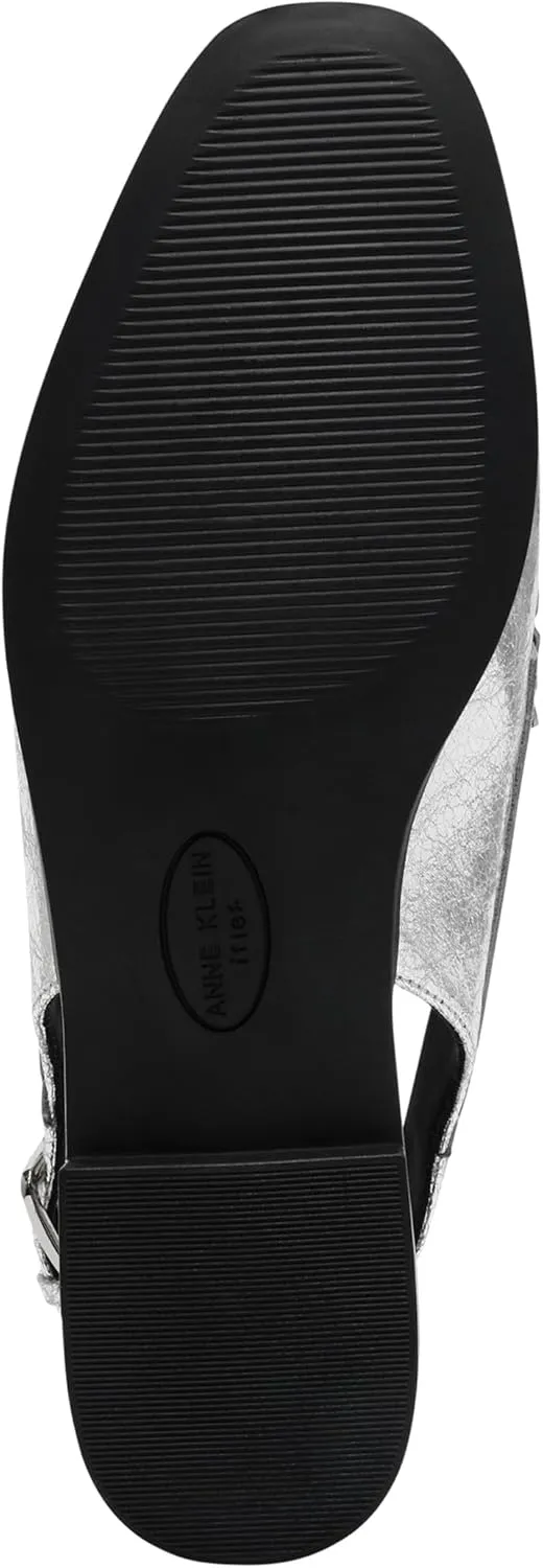 Anne Klein Womens Birdie Patent Penny Slingbacks