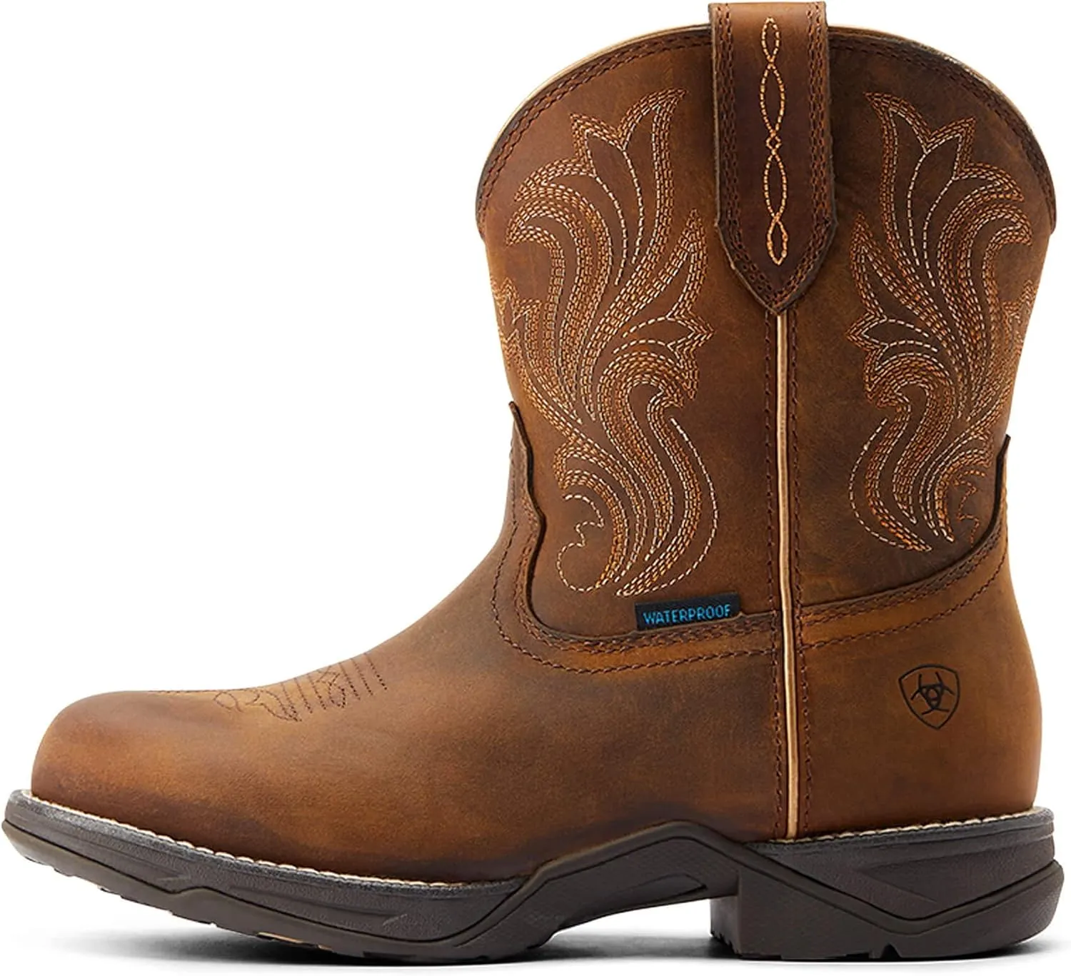 Ariat Women's Anthem Round Toe Shortie Waterproof Western Boot