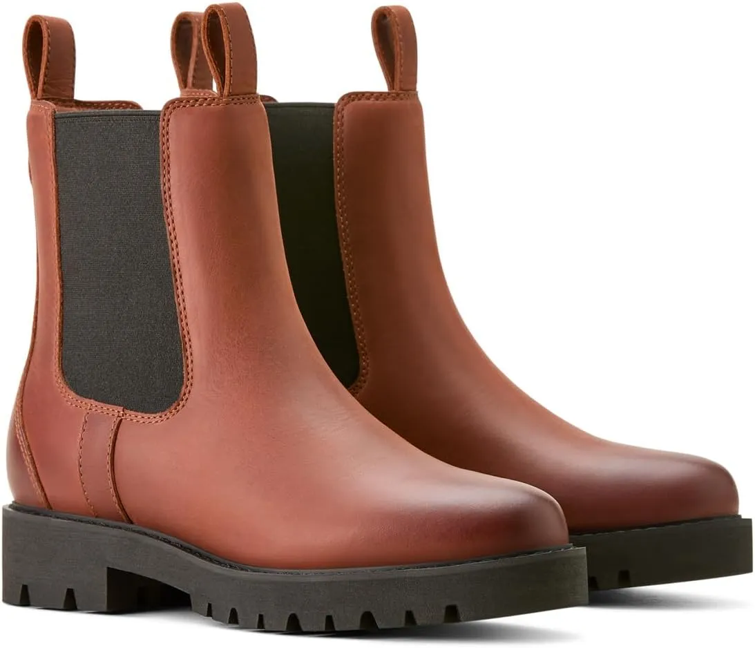 ARIAT Women's Wexford Lug Mid Waterproof Chelsea Boot