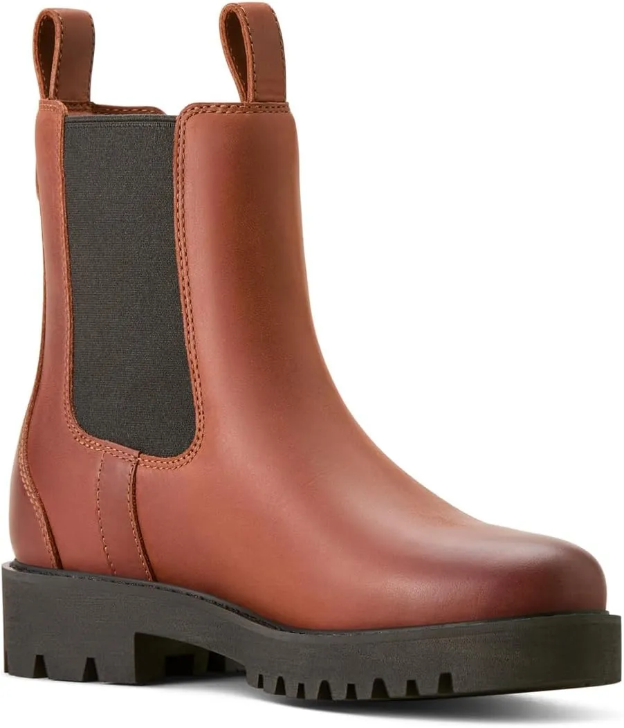 ARIAT Women's Wexford Lug Mid Waterproof Chelsea Boot