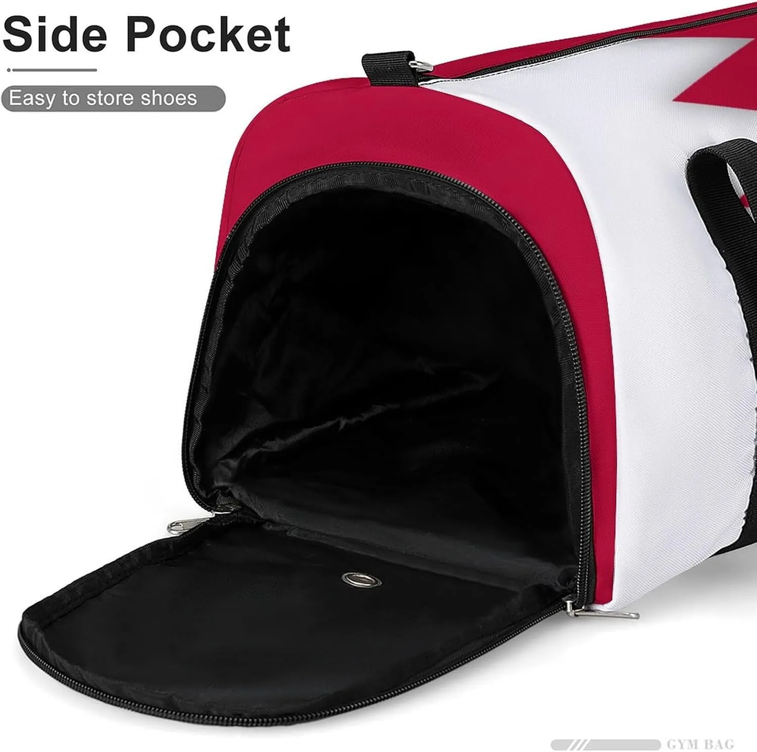 Bahrain Flag Duffel Bag for Boys Girls with Shoe Compartment for Travel Gym