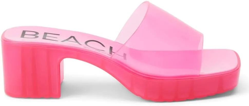 BEACH by Matisse womens Wade Block Clear Jelly Sandal
