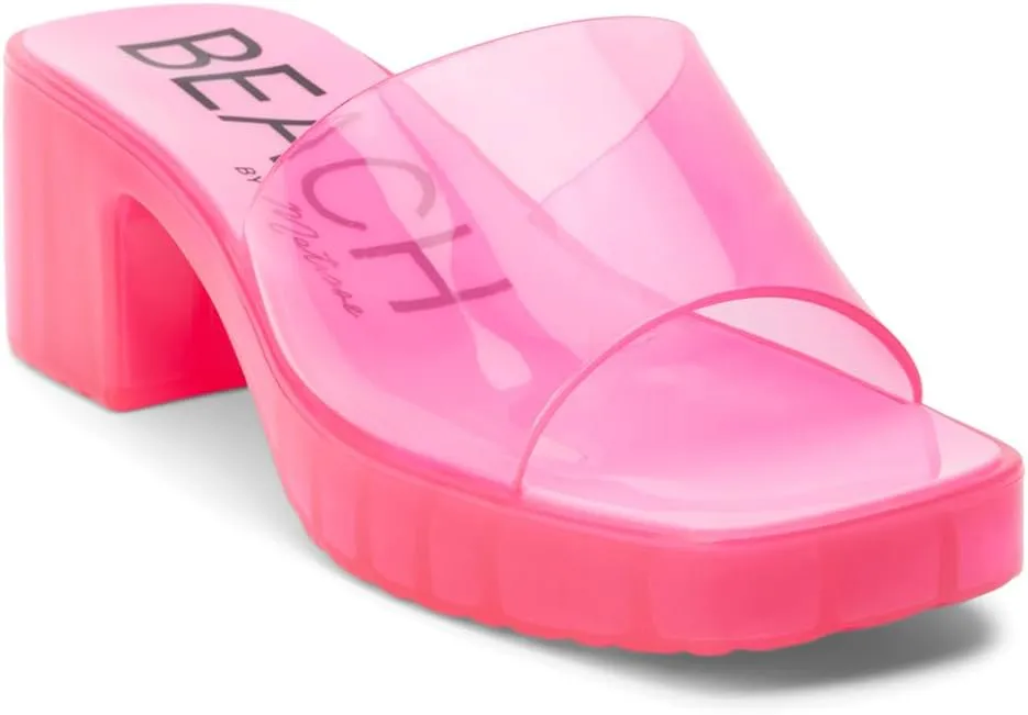 BEACH by Matisse womens Wade Block Clear Jelly Sandal