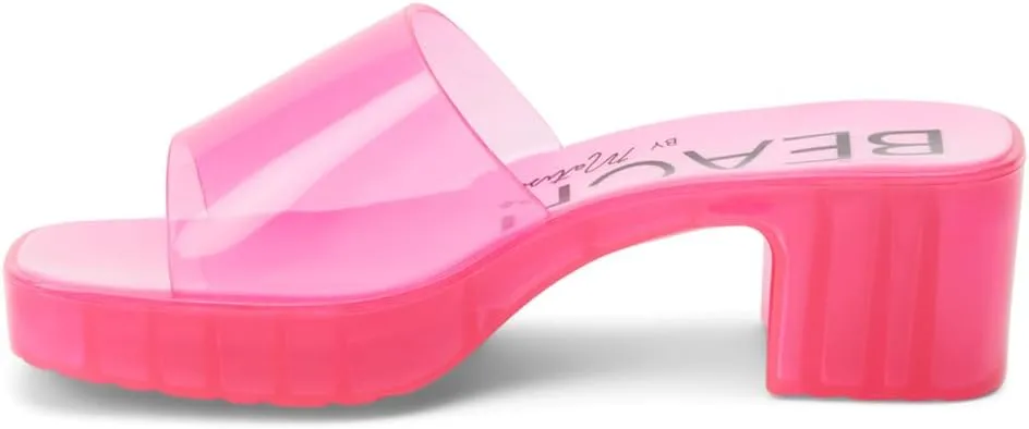 BEACH by Matisse womens Wade Block Clear Jelly Sandal