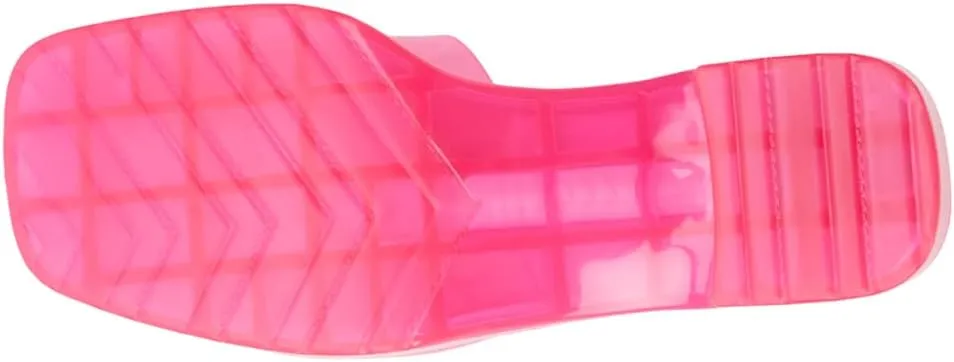 BEACH by Matisse womens Wade Block Clear Jelly Sandal