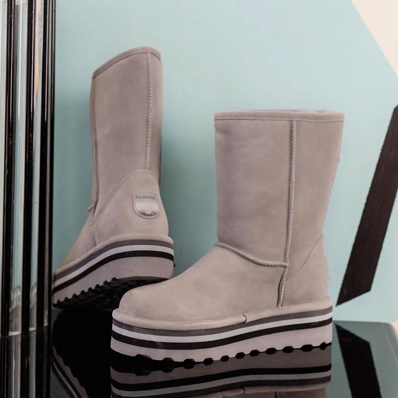 BEARPAW Womens Retro Elle Sheepskin Waterproof Winter Boots