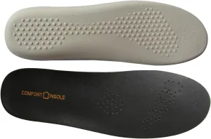 Black Real Leather Shoe Insoles for Men Working Boots and Sneakers Thick Latex Leather Inserts for Men Running Shoes Shock Absorbing Shoe Soles Pads for Flat Feet Pains Relief