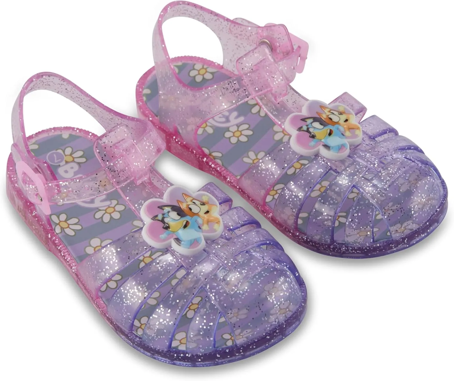 Bluey & Bingo Girls Jelly Sandal - Jelly Sandals For Girls Featuring, Bandit, Chilli & Bingo Shoes
