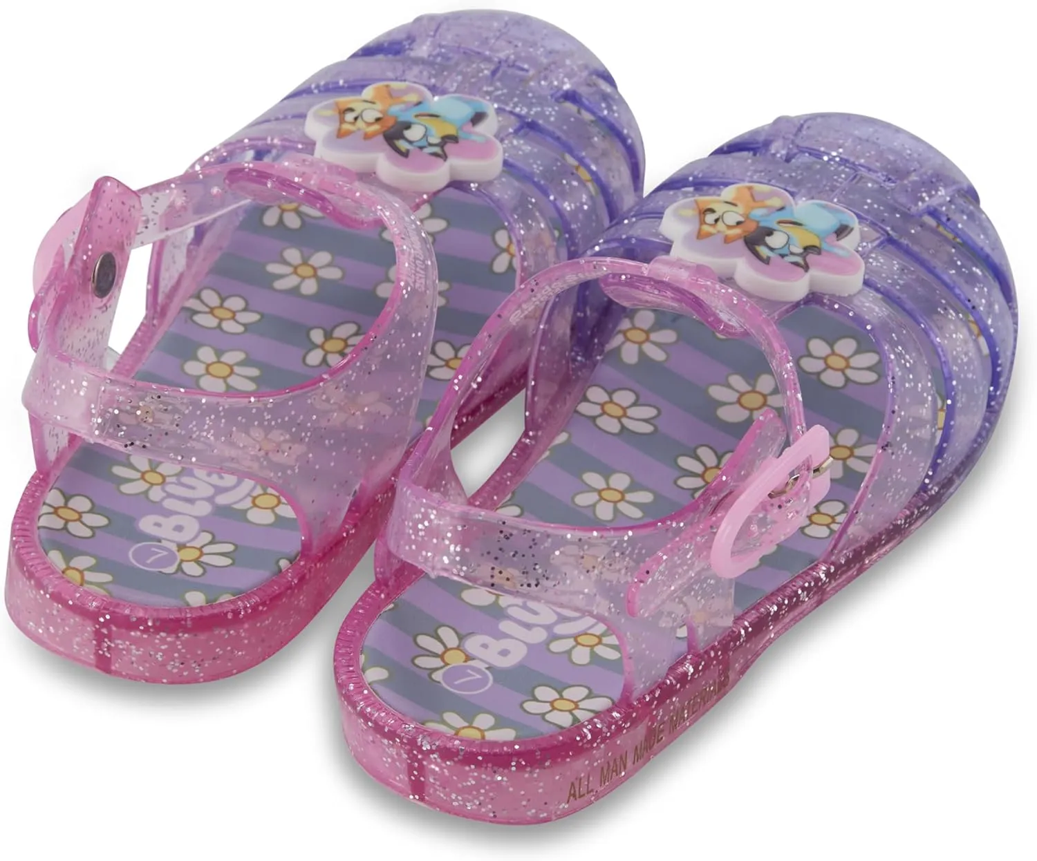 Bluey & Bingo Girls Jelly Sandal - Jelly Sandals For Girls Featuring, Bandit, Chilli & Bingo Shoes