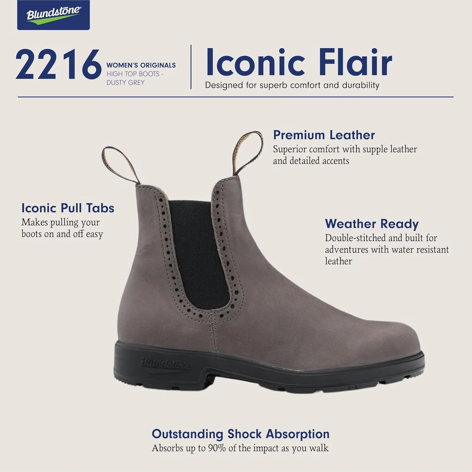 Blundstone High Top Chelsea Boots - Women