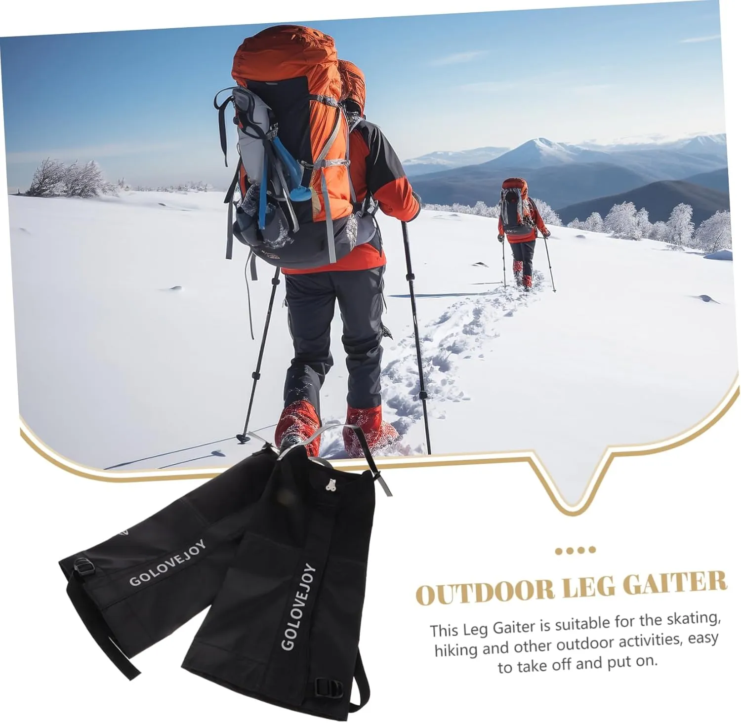 Camping Leg Cover Snow Legging Gaiter Outdoor Hiking Boot Gaiters Hiking Leg Covers Leg Gaiters for