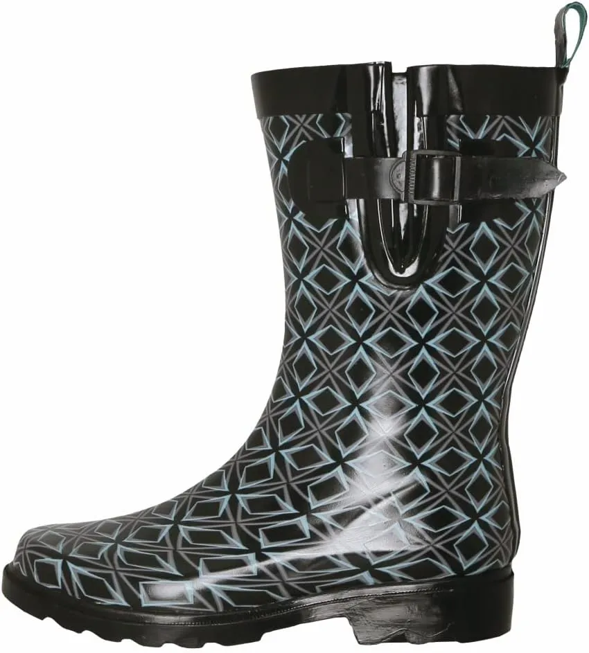 Capelli New York Ladies Mid-Calf Rubber Rain Boots