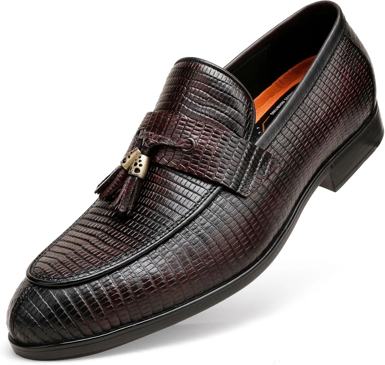 Casual Dress Shoes for Men, Premium Formal Buckle Dress Loafers Business Slip-on Penny Loafer for Mens