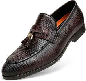 Casual Dress Shoes for Men, Premium Formal Buckle Dress Loafers Business Slip-on Penny Loafer for Mens