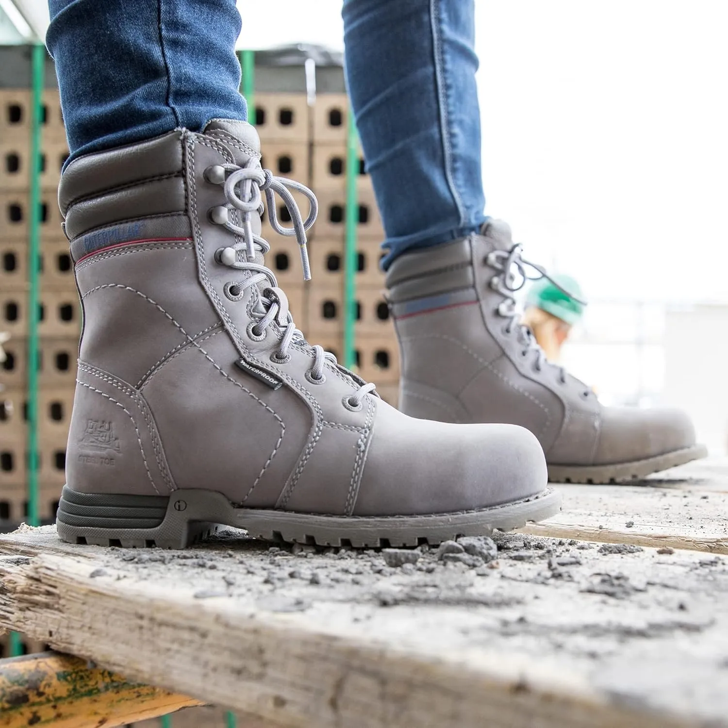 Cat Footwear Women's Echo Waterproof Steel Toe Work Boot