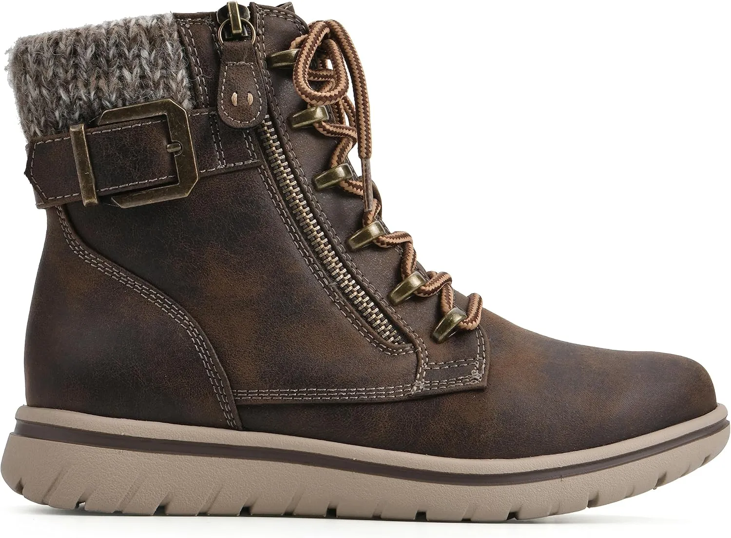 CLIFFS BY WHITE MOUNTAIN Women's Hearten Cushioned City Hiker Ankle Bootie