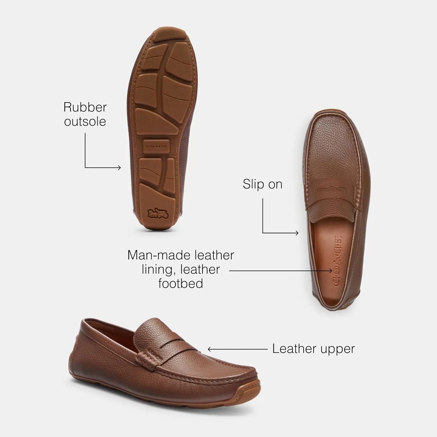 Coach Men's Luca Leather Driver