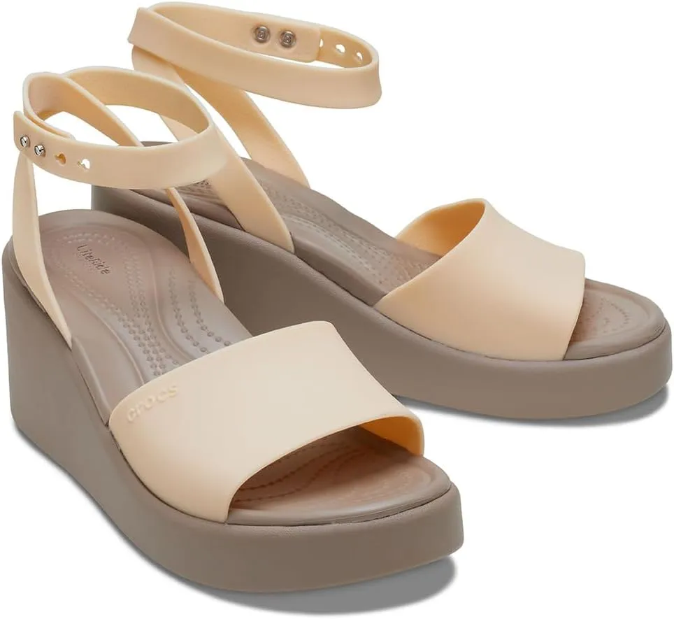 Crocs Women's Brooklyn Ankle Strap Wedges Sandal