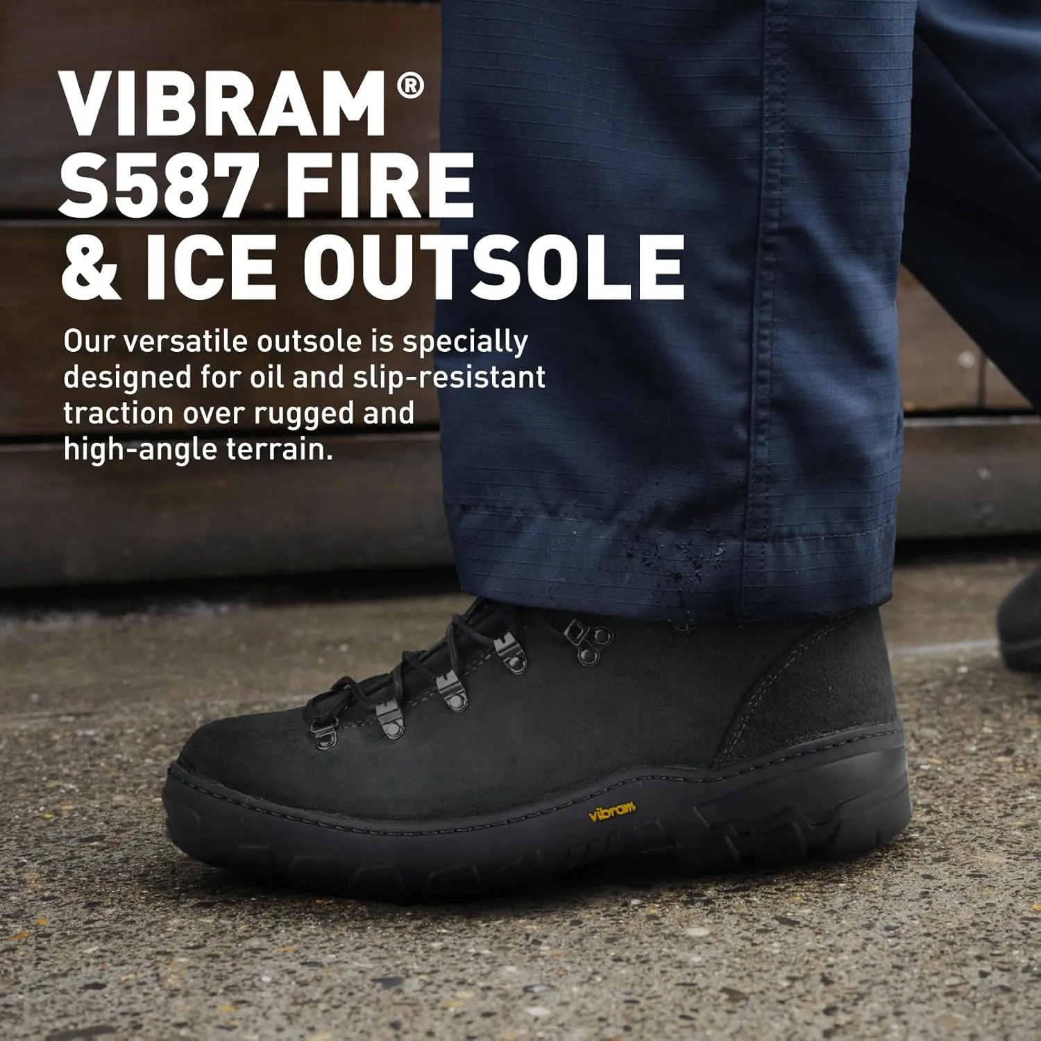 Danner 8" Wildland Tactical Firefighter Boots for Men & Women - Fire-Resistant Leather, EH-Rated, with Oil- and Slip-Resistant Outsole, Made in USA