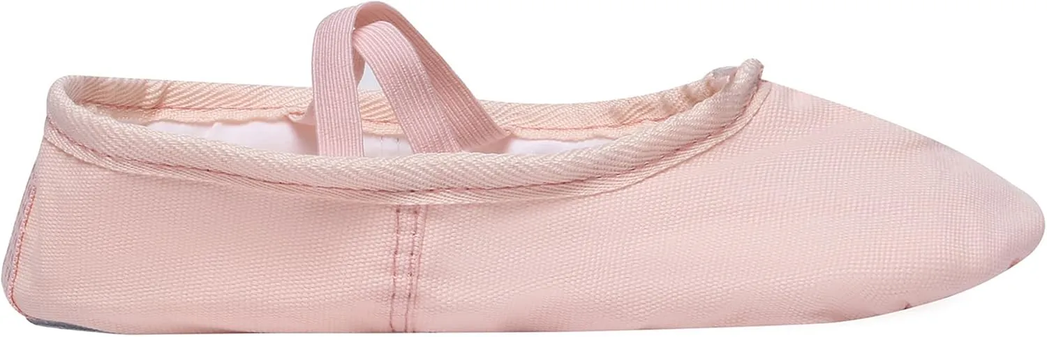 Danzcue Adult Canvas/Leather Ballet Shoes