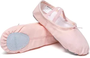 Danzcue Adult Canvas/Leather Ballet Shoes