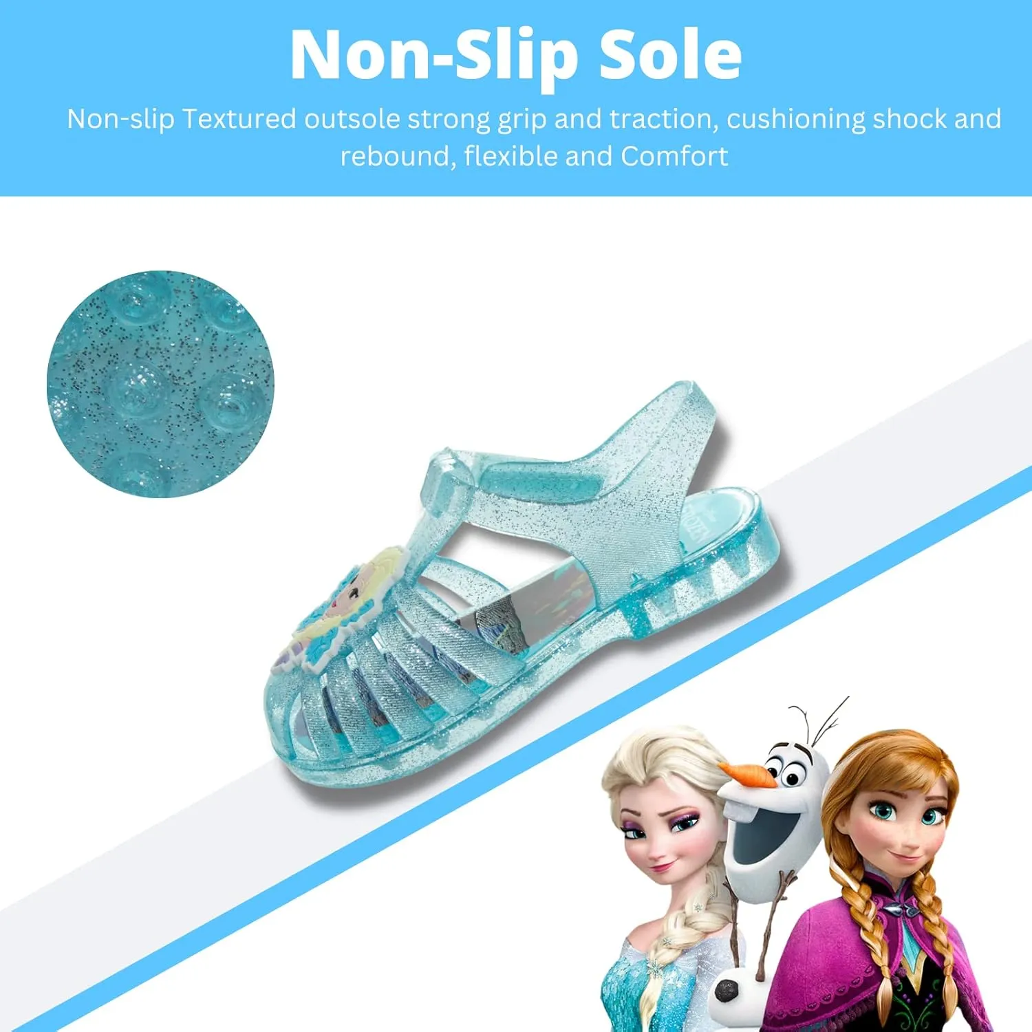 Disney Girl's Frozen Jelly Sandal (Toddler/Little Kid)