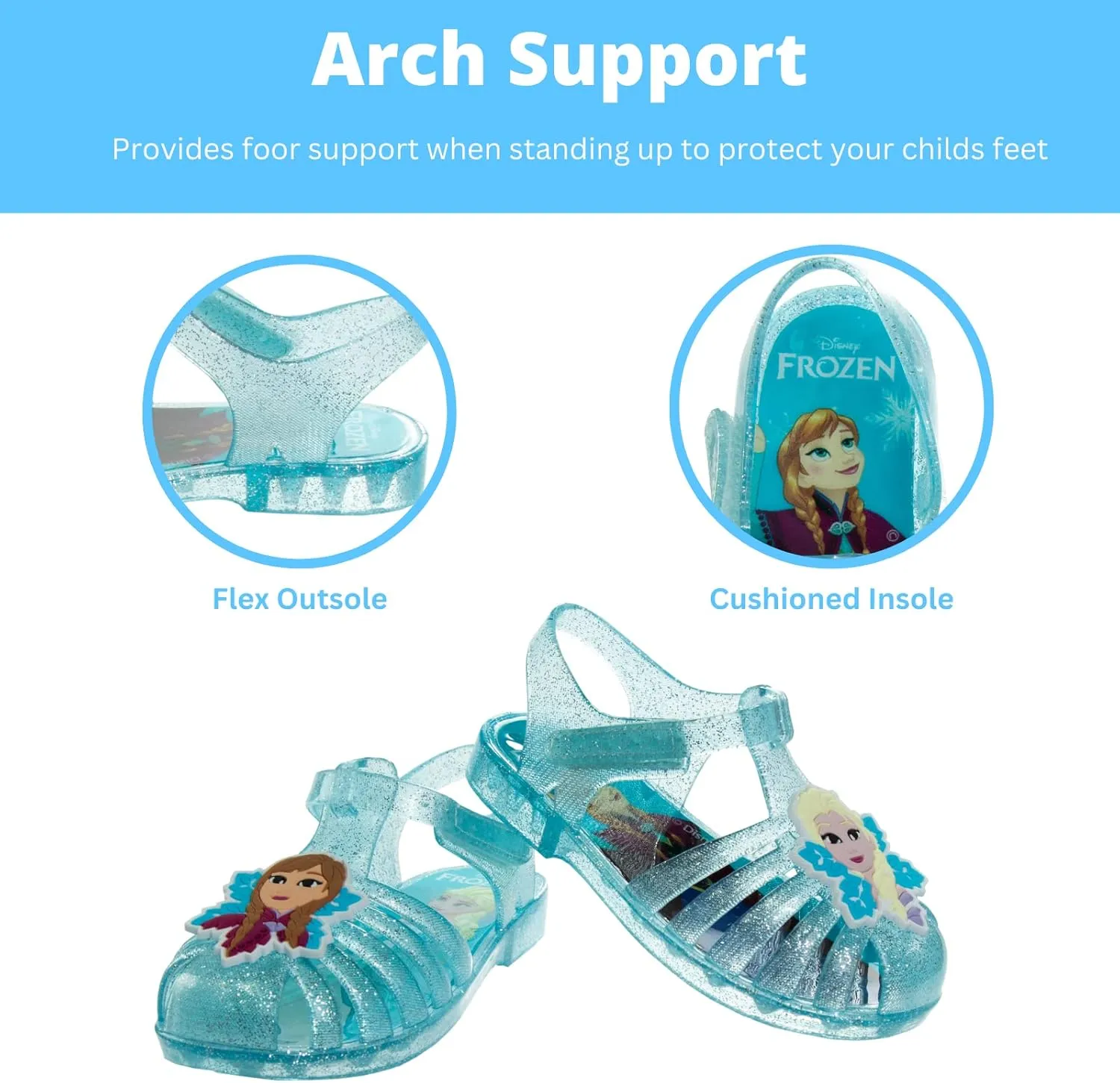 Disney Girl's Frozen Jelly Sandal (Toddler/Little Kid)