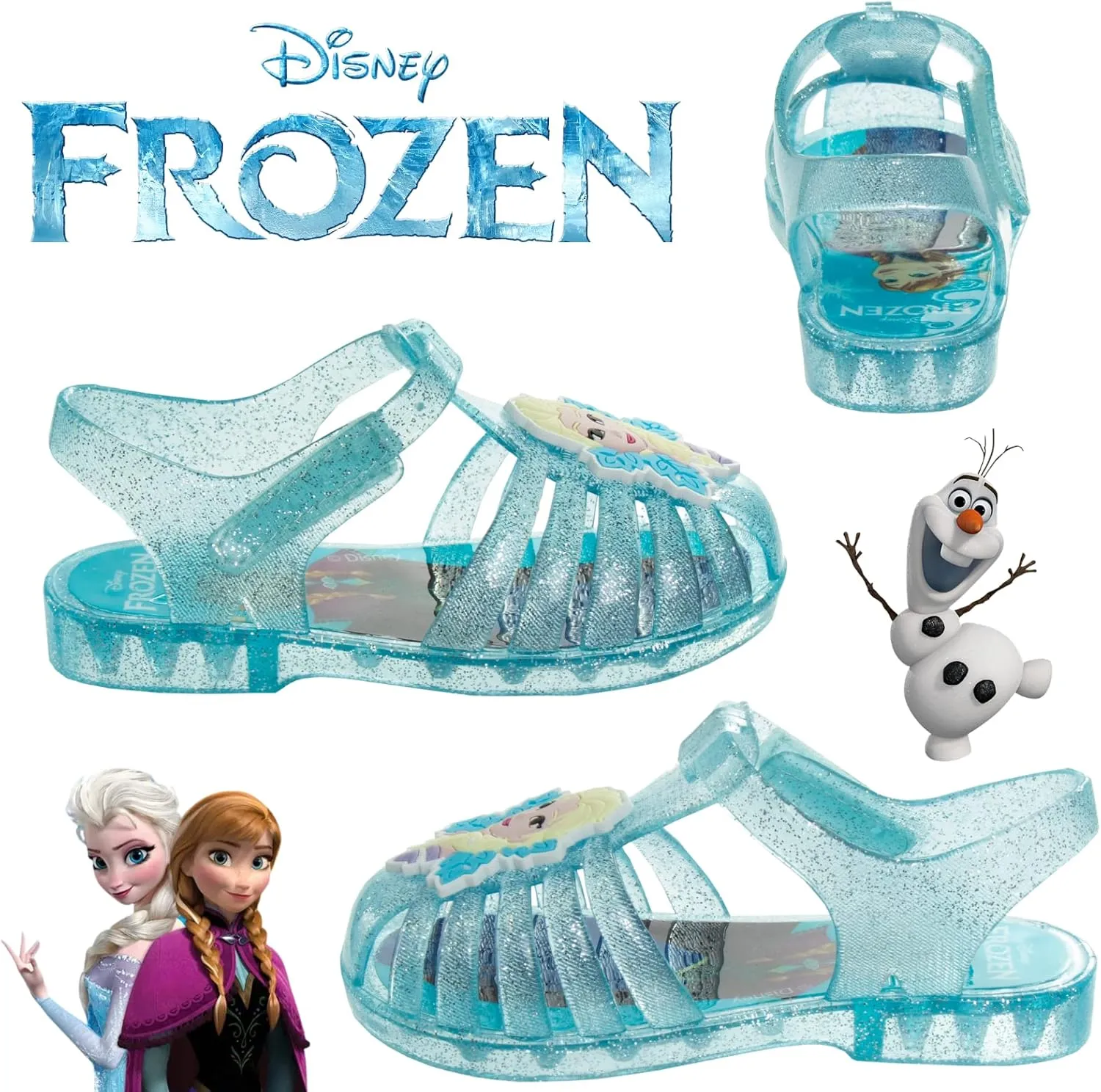 Disney Girl's Frozen Jelly Sandal (Toddler/Little Kid)