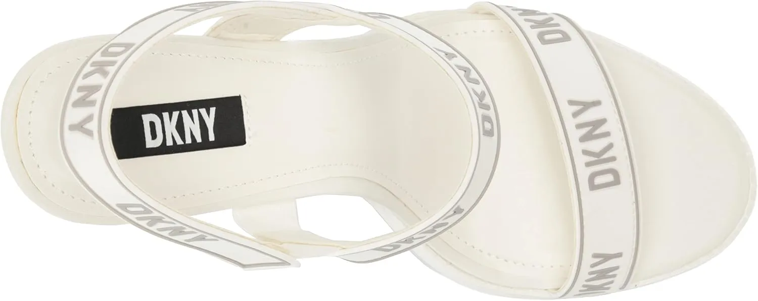 DKNY Women's Logo Slingback Open Toe Heel Heeled Sandal
