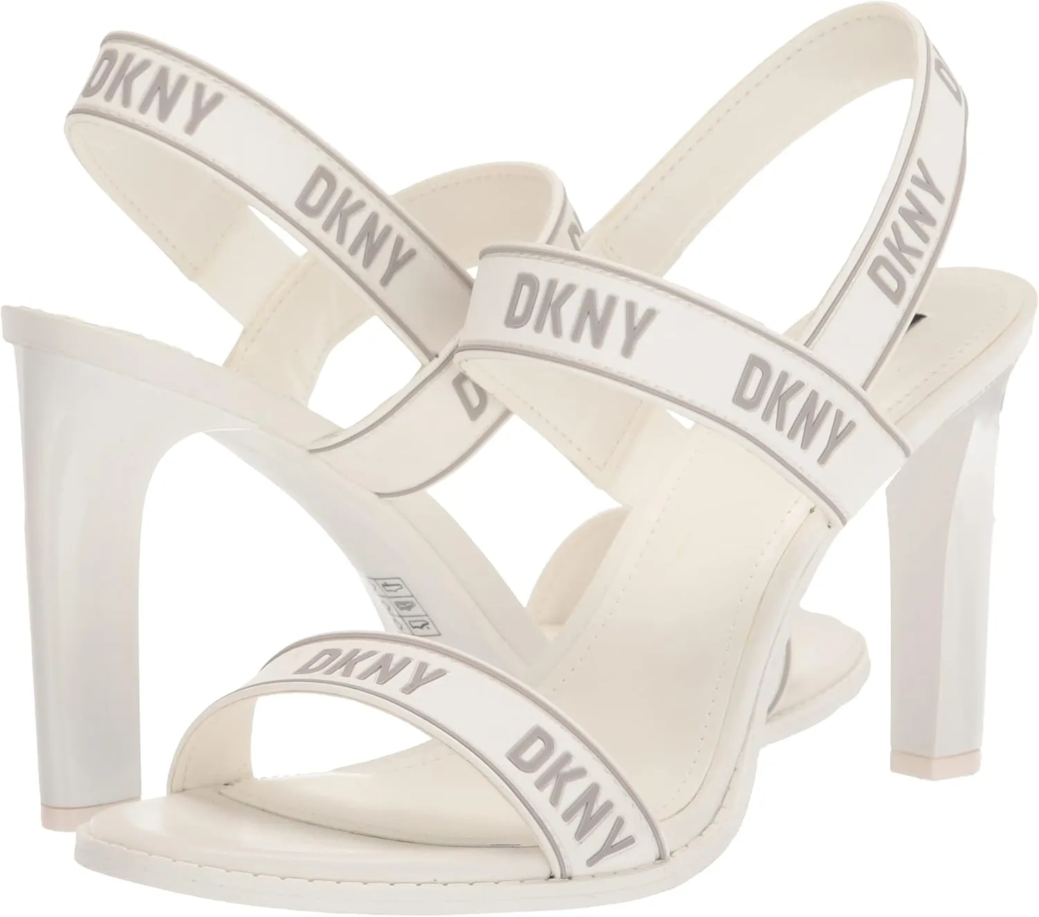 DKNY Women's Logo Slingback Open Toe Heel Heeled Sandal