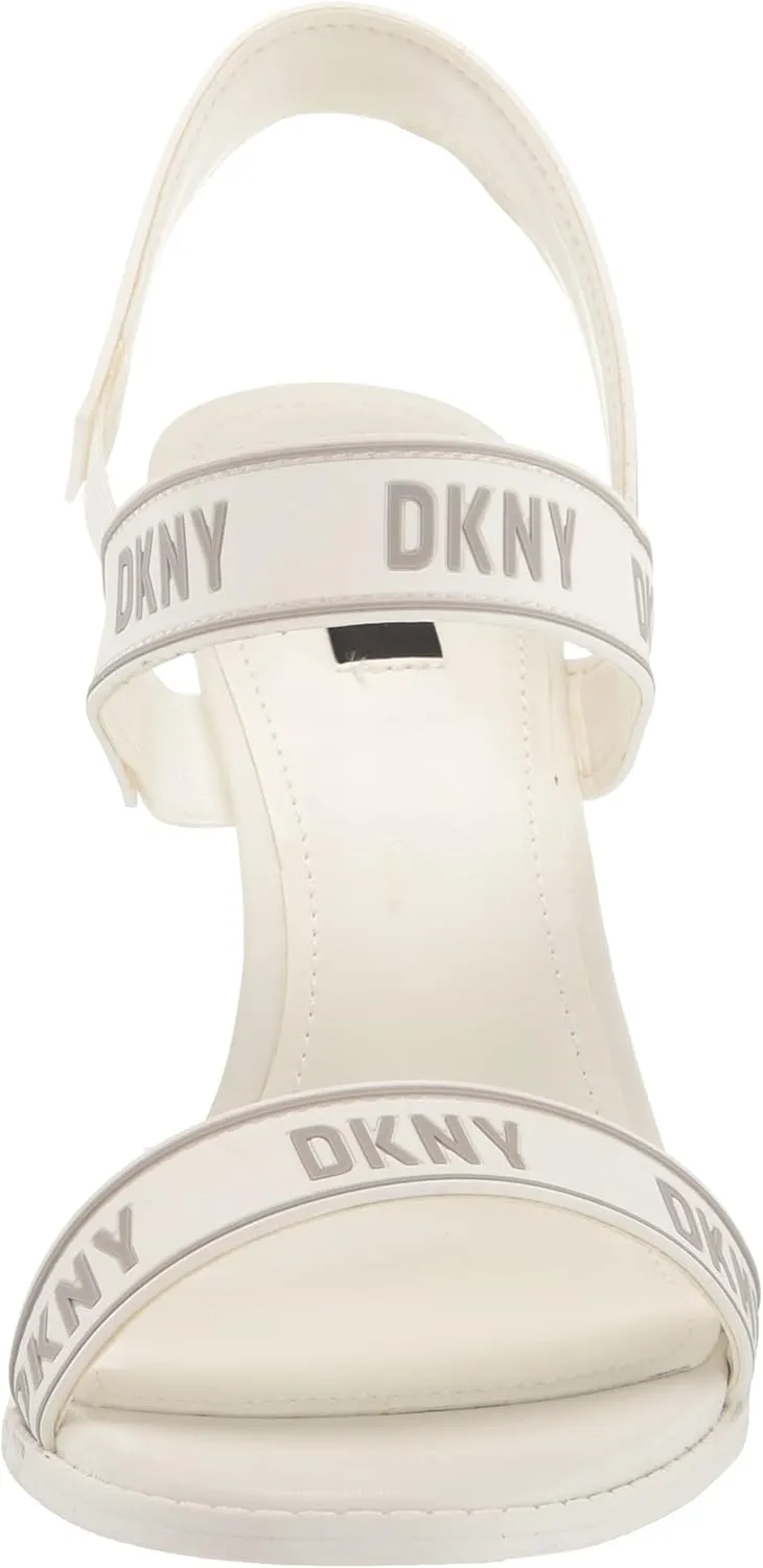DKNY Women's Logo Slingback Open Toe Heel Heeled Sandal