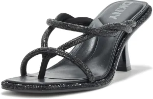 DKNY Women's Rabun Evening Studded Thong Strappy Heeled Sandal