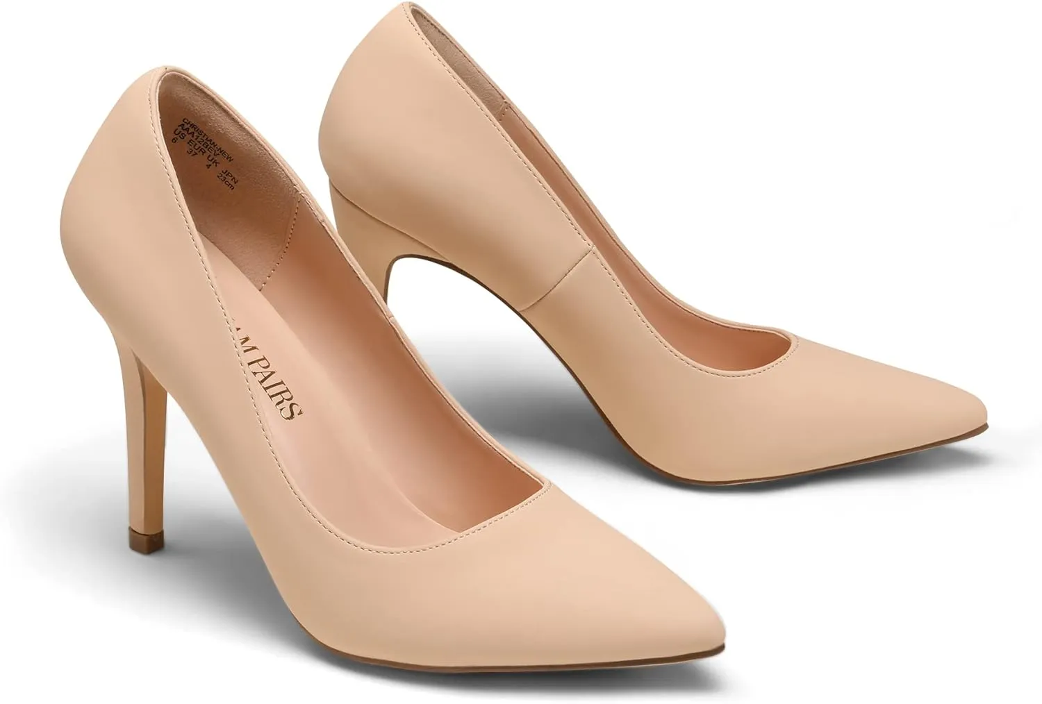 DREAM PAIRS Women's Closed Toe High Heels Dress Pointed Toe Wedding Pump Shoes