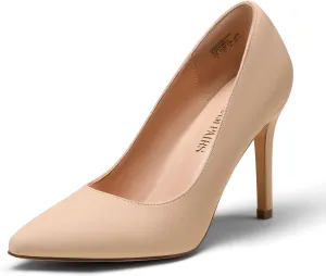 DREAM PAIRS Women's Closed Toe High Heels Dress Pointed Toe Wedding Pump Shoes