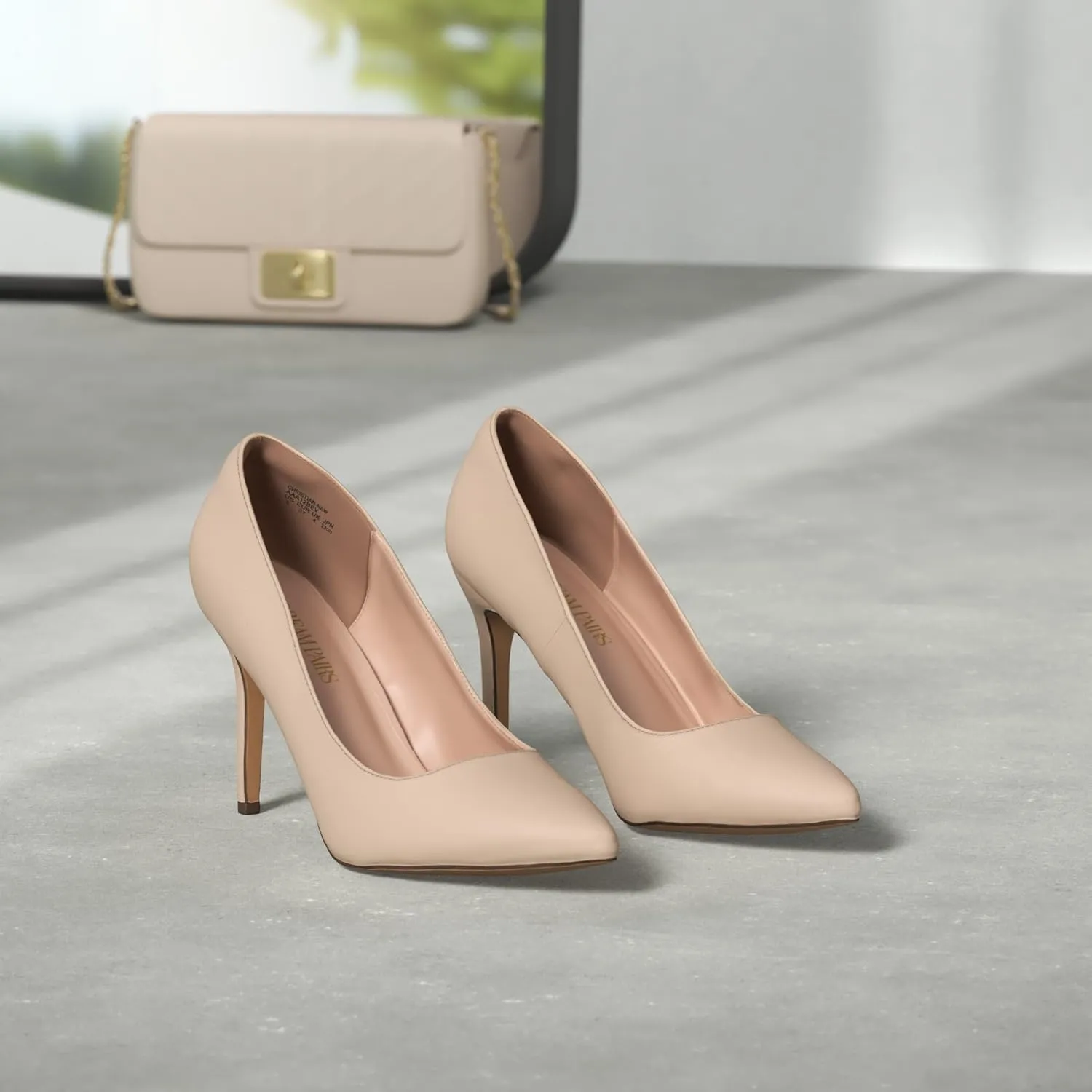 DREAM PAIRS Women's Closed Toe High Heels Dress Pointed Toe Wedding Pump Shoes