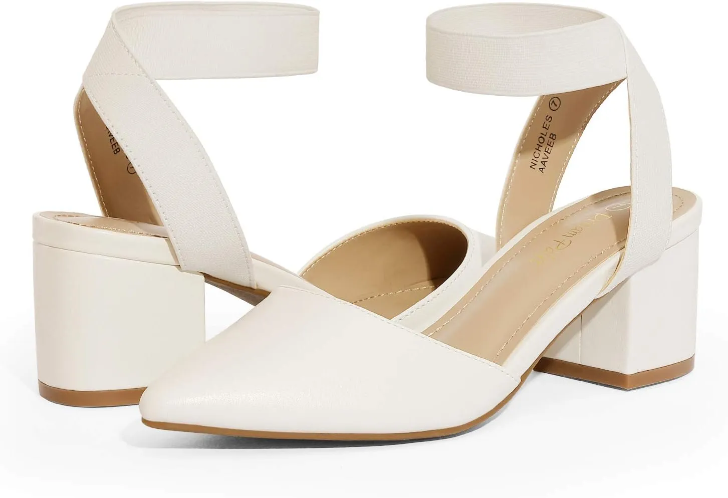 DREAM PAIRS Womens Low Block Chunky Heel Shoes