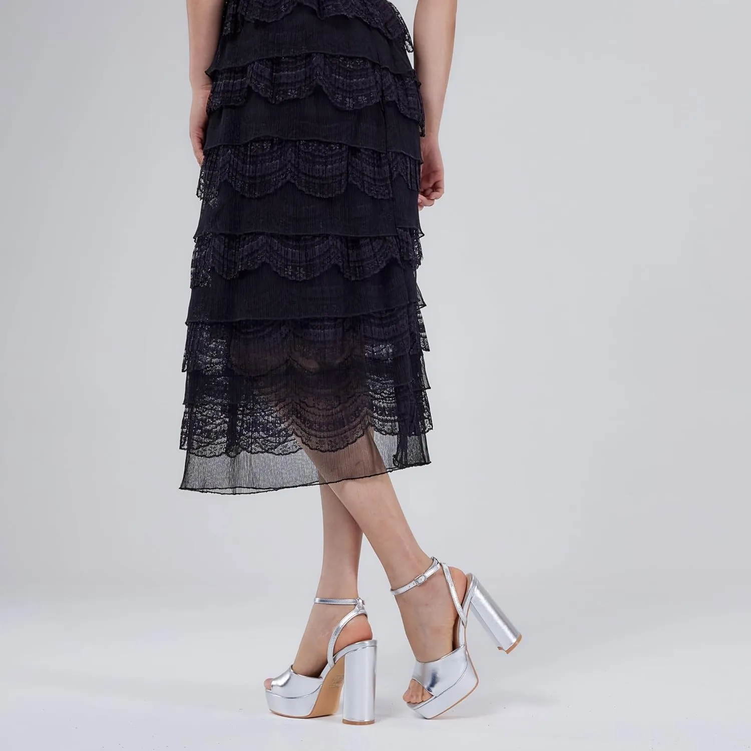 Elisabet Tang Chunky Heeled Platform Sandals for Women,4.7 Inch Block Heels with Open Toe Ankle Strap, Dress Shoes for Wedding Party Homecoming Travel