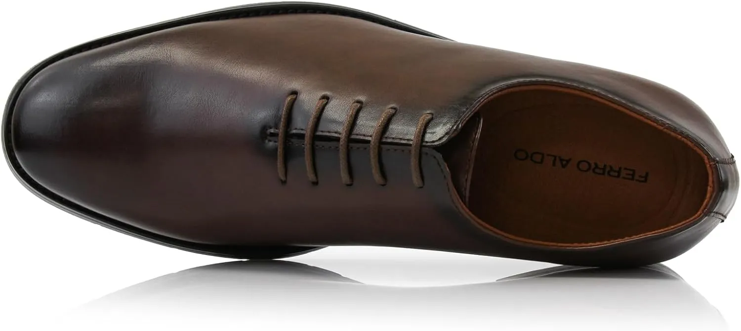 Ferro Aldo Classic Men's Classic Formal Oxford Round Toe Dress Shoes