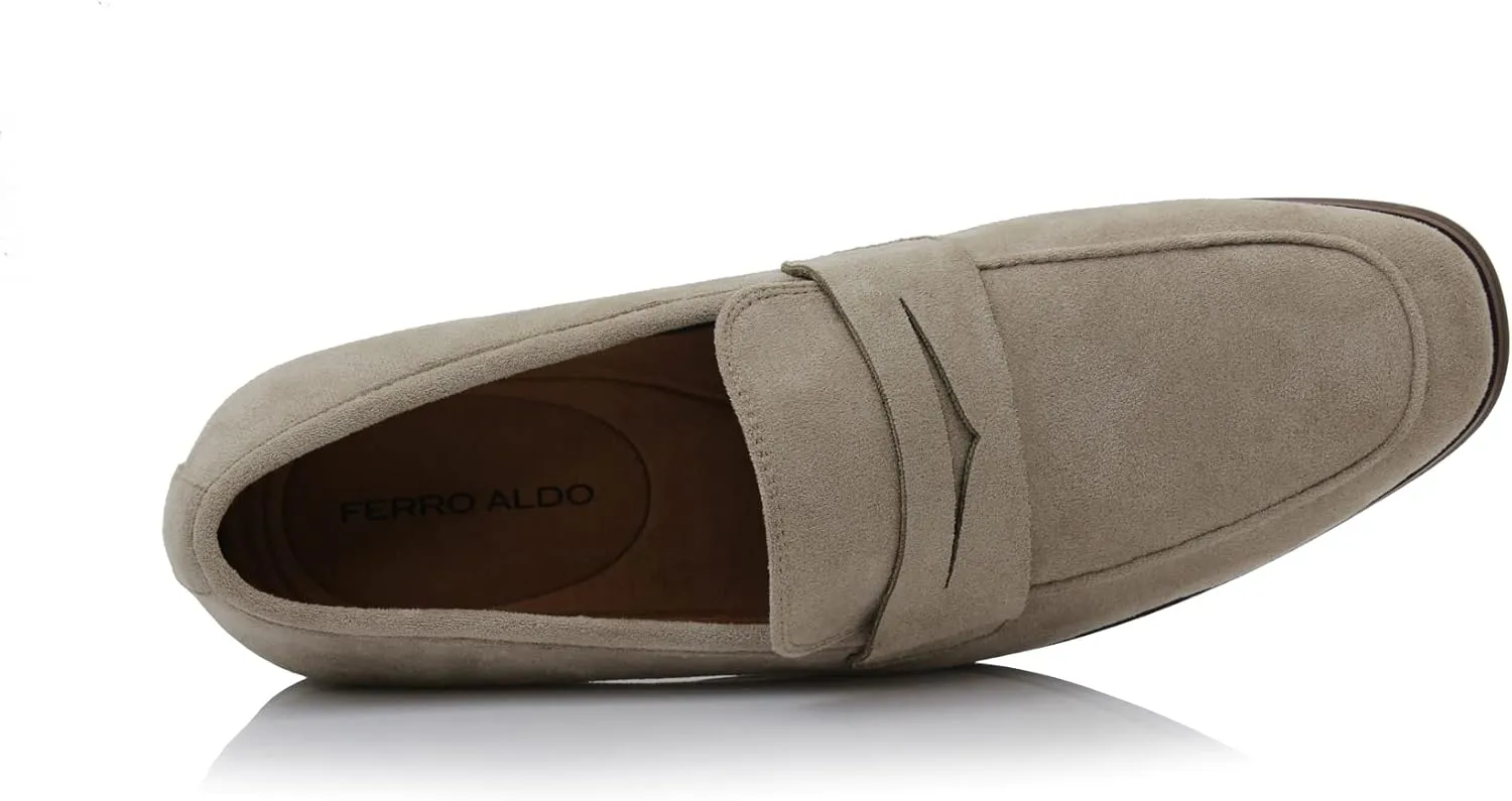 Ferro Aldo Dylan MFA19671 Classic Moc-Toe Penny Loafers for Men