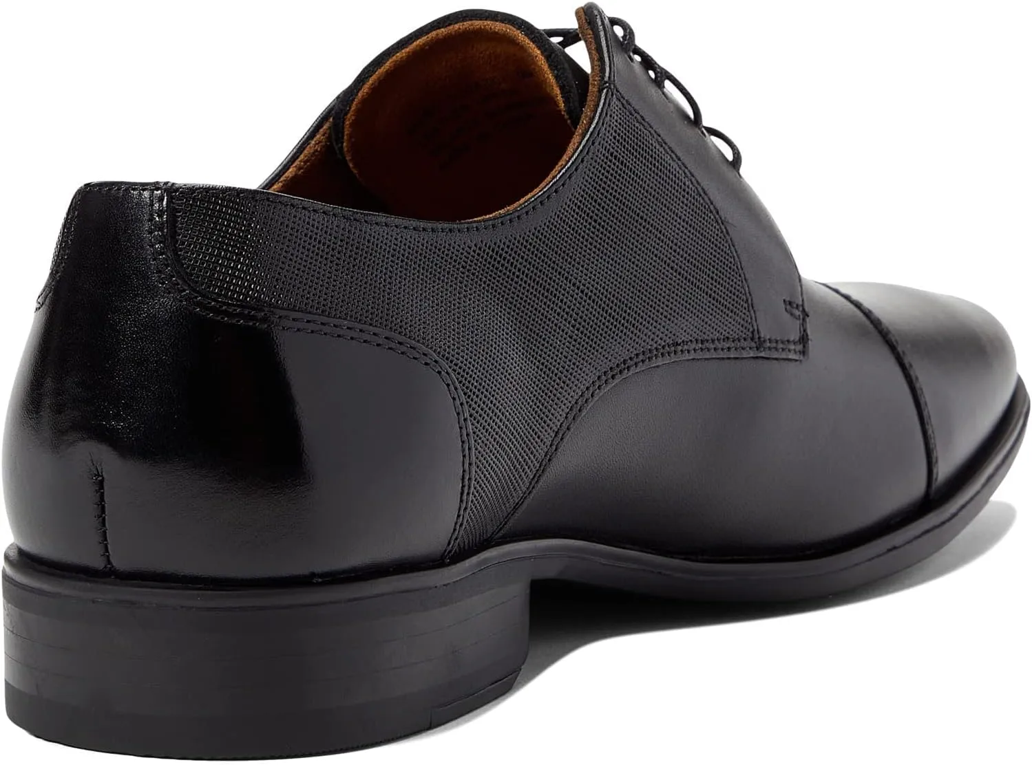 Florsheim Jackson Cap Toe Oxford Formal Shoe for Men - Leather Upper with Man-Made Lining, Snipped Toe, and Blind Eyelets