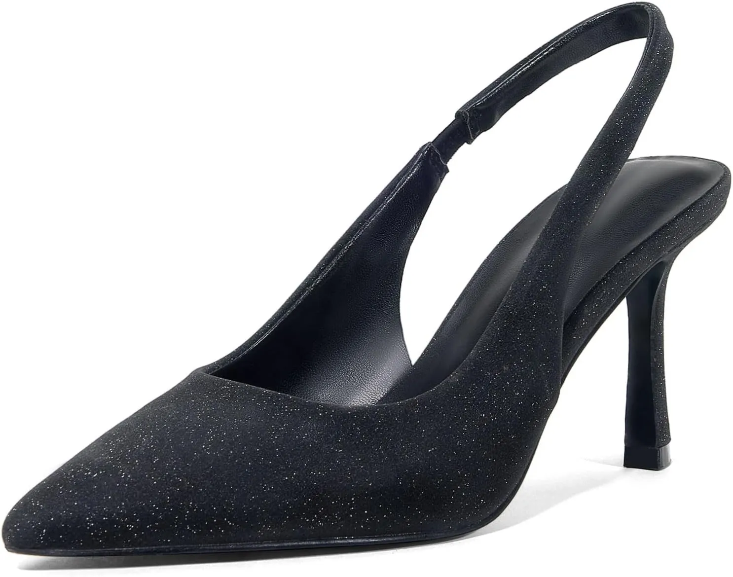 GENSHUO Women's Slingback Heels Closed Pointed Toe Dress Pumps Shoes Slip On 4 Inch High Stiletto Comfortable Sexy Wedding Work Casual Prom Party