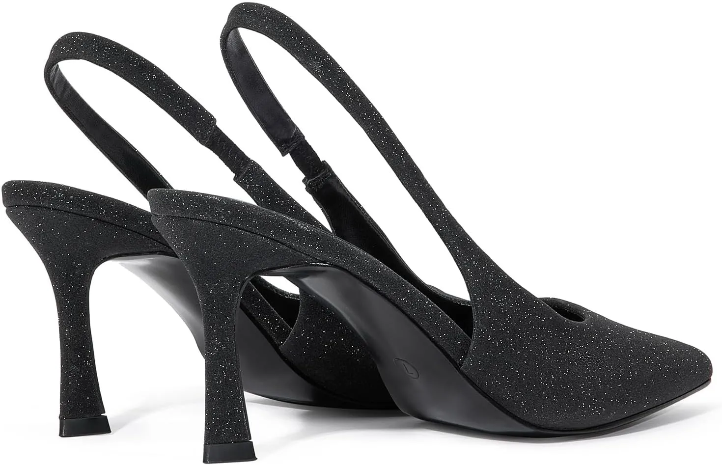 GENSHUO Women's Slingback Heels Closed Pointed Toe Dress Pumps Shoes Slip On 4 Inch High Stiletto Comfortable Sexy Wedding Work Casual Prom Party