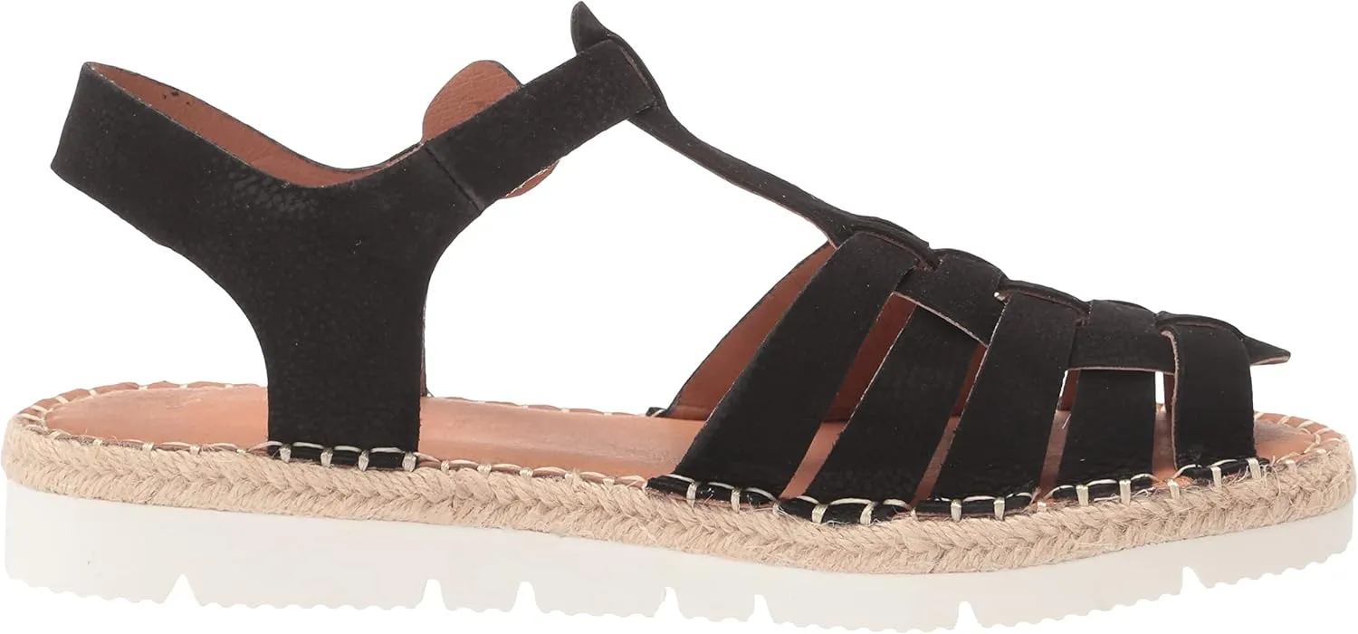 Gentle Souls by Kenneth Cole Women's Lizzy Eva Basket T-Strap Fisherman Sandal