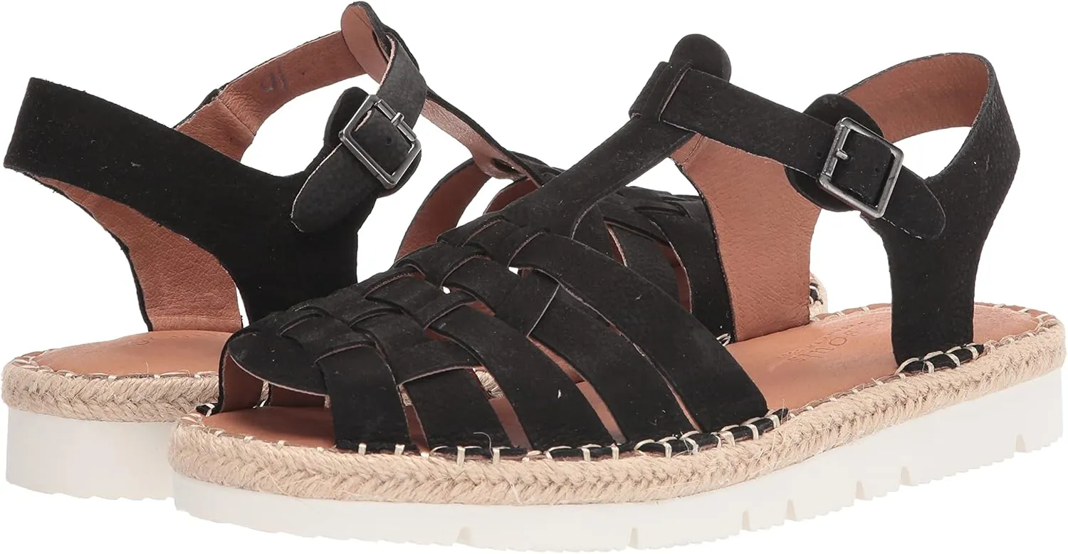 Gentle Souls by Kenneth Cole Women's Lizzy Eva Basket T-Strap Fisherman Sandal