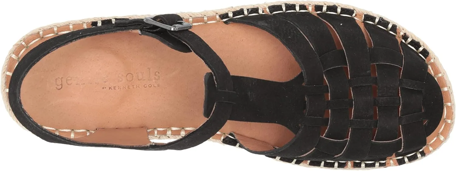 Gentle Souls by Kenneth Cole Women's Lizzy Eva Basket T-Strap Fisherman Sandal
