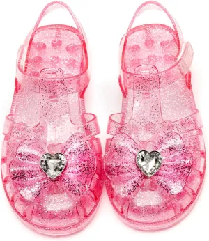 Girls Jelly Sandals Summer Costume Princess Dress Flat Breathable Waterproof Fisherman Gladiator Shoes For Girl Closed Toe Beach Flat-Sandals For Toddler Little Kid Big Kids